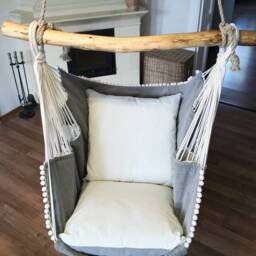 Hammock Chair White/Light Gray - thumbnail 2