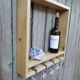 Wall Hung Wine Rack, Shelf - thumbnail 4