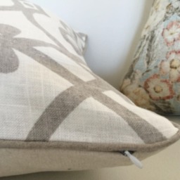 Hamptons Style Cushions, Hampton's Pillows Dove Grey Geometric Cushion Covers, Scatter Cushion - thumbnail 2