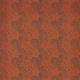 Morris & Co Marigold Door Curtain Navy Burnt Orange