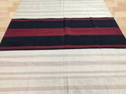 Handwoven Afghan Kilim Rug, Modern Bohemian Floor Rug - 283 X 204 cm - thumbnail 3