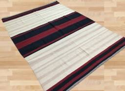 Handwoven Afghan Kilim Rug, Modern Bohemian Floor Rug - 283 X 204 cm - thumbnail 1