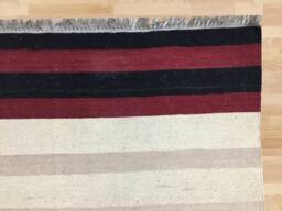 Handwoven Afghan Kilim Rug, Modern Bohemian Floor Rug - 283 X 204 cm - thumbnail 4