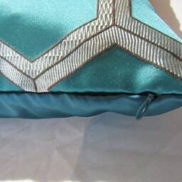 Designers Guild Fabric Zardozi Azure Cushion Cover/Pillow - thumbnail 3