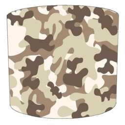 Camouflage Army Print Children's Drum Lampshade For Ceiling Light Pendants Or Table Lamp Bases - thumbnail 3