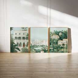 Set Of 3 Beirut Posters, Lebanon Travel Wall Art, Mediterranean City Print Set, Modern Artwork, Coastal Home Decor, Urban Landscape Style - thumbnail 2