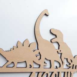 Dinosaur Themed Name Sign - Dino Theme Wooden Decoration Personalised Children's Bedroom Playroom Wall Art - thumbnail 2