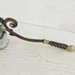 Elegant Metal Candle Snuffer - Flower Designs, 16cm - thumbnail 2