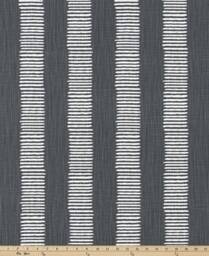 Faux Roman Shade Valance in Iron Grey Or Yellow & White Dash Print On Premium Slub Linen Fabric, Custom Made. Fully Lined Curtains - thumbnail 2