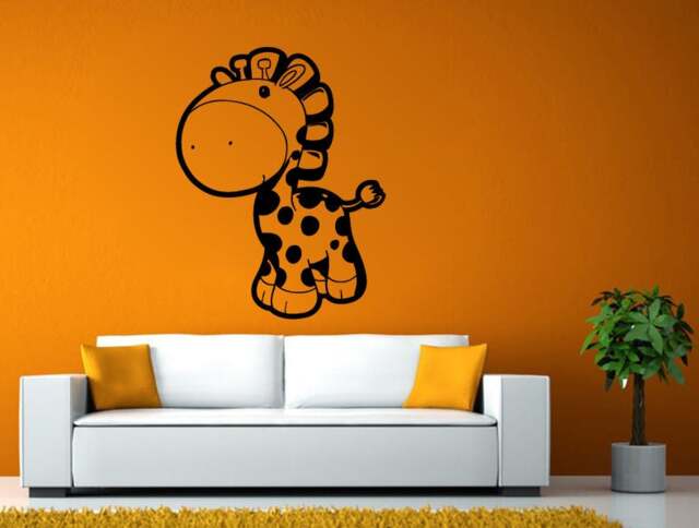 Baby Kids Giraffe Children Cartoon Funny Nursery Room Diy Wall Stickers Decals Vinyl Mural Decor Art L2150 - image 1