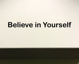 Classroom Wall Decal, Decor, Believe in Yourself Chalkboard Sticker - thumbnail 1