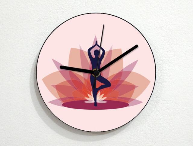 Yoga Hindu Tree - Wall Clock Studio Decor - image 1