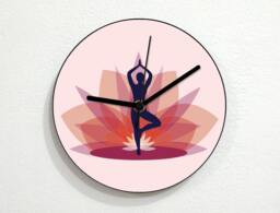 Yoga Hindu Tree - Wall Clock Studio Decor - thumbnail 1