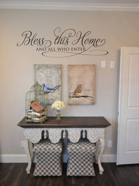 Bless This Home Wall Decal Sticker Decor Rc009 - image 1
