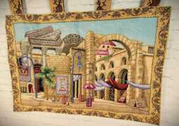 Handmade Beaded Tapestry Wall Hanging - Embroidered Gobelin Art - 37.7x29.5 In