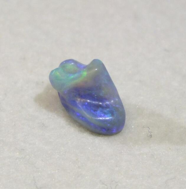 Black Opal Green Blue Carving Of An Old Boot 4.72Ct Lightning Ridge Australian Opal - image 1