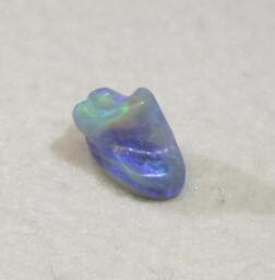 Black Opal Green Blue Carving Of An Old Boot 4.72Ct Lightning Ridge Australian Opal - thumbnail 1
