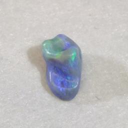 Black Opal Green Blue Carving Of An Old Boot 4.72Ct Lightning Ridge Australian Opal - thumbnail 2