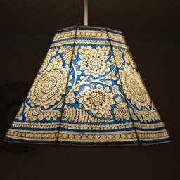 Monsoon Floral Ceiling Lampshade/Hand Painted Light/Ceiling Lamp/Ceiling Lights/Chandelier Lights #32 - thumbnail 2