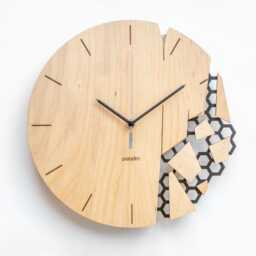 "Industrial Wall Clock - Shattered Decor Art, Original Broken Design, Unique Gift For Artistic People, ""Vreme"" 12" - thumbnail 3