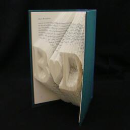 B Heart D 2 Letters With Symbol Anniversary Gift Lovers Personalized Folded Book Art Sculpture - thumbnail 2