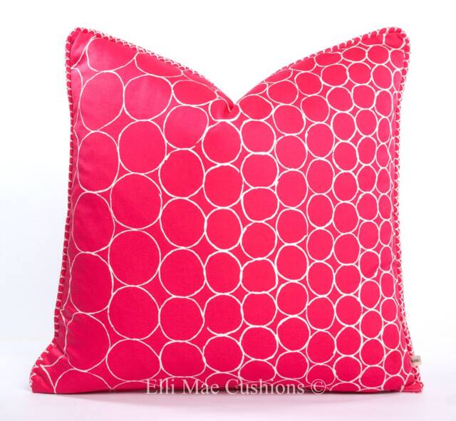 Christian Lacroix Pearls Pink Contemporary Luxury Designer Cushion Pillow Cover - image 1