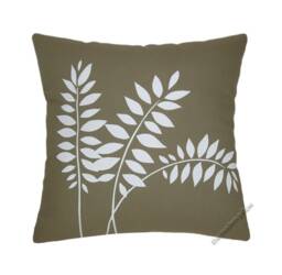 Moss Green Wheat Stalk Hand Painted Decorative Throw Pillow Cover/Case Cushion 20x20 - thumbnail 1