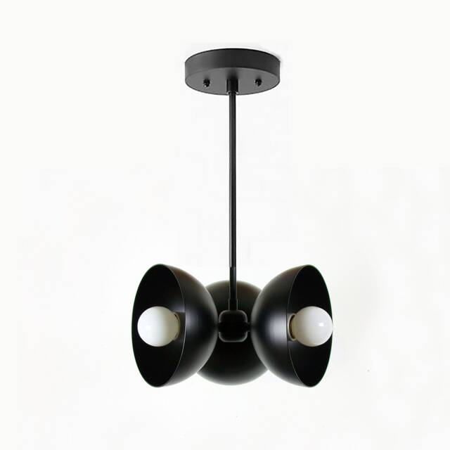 Mid Century Modern Black Chandelier Ceiling Lighting Kitchen Living Room Light Dining - image 1