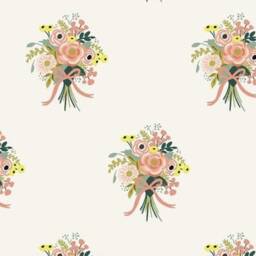 Rifle Paper Co. Cotton Crib Sheet - Floral Fitted Baby Bedding - thumbnail 1