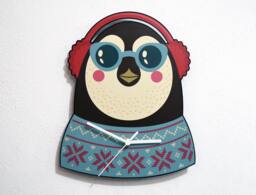 Hipster Penguin - Wall Clock - thumbnail 1