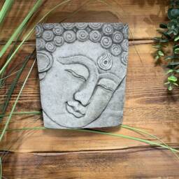 stone Garden Buddha Oriental Wall Plaque Hanging Gift Ornament - thumbnail 3