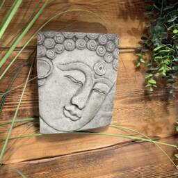 stone Garden Buddha Oriental Wall Plaque Hanging Gift Ornament - thumbnail 4