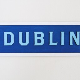 Ireland County Signs Hand Painted Plaques Irish Counties 32 Colours Traditional Wooden Rustic Wood Pyrography Gaelic Made in Ireland Decor - thumbnail 3