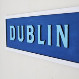 Ireland County Signs Hand Painted Plaques Irish Counties 32 Colours Traditional Wooden Rustic Wood Pyrography Gaelic Made in Ireland Decor - thumbnail 2