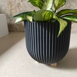 "Wood Indoor Planter ""Bowl" - thumbnail 3