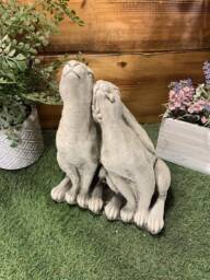 stone Garden Loving Moon Gazing Hare Ornament - thumbnail 1
