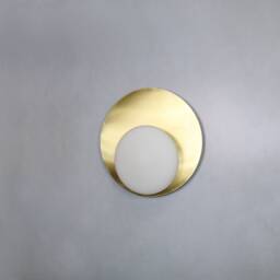 Brass Wall Plate Lighting , Round Wall Lamp Globe Lamp Vanity Light Fixture, Sconce, Lamp, Lights - thumbnail 3
