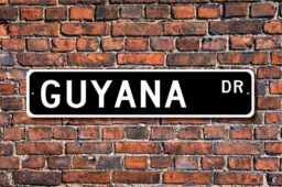 Guyana Sign, Wall Decor, Gift, Souvenir, Souvenir Keepsake, Custom Quality Metal Sign - thumbnail 1