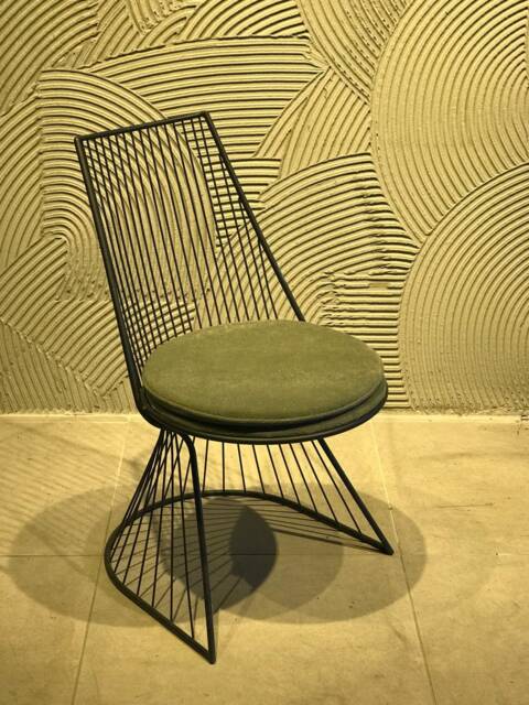 Dining Chairs, Kitchen Chairs, Living Room Garden Modern Metal Wire Cafe Restaurant, Handmade - image 1