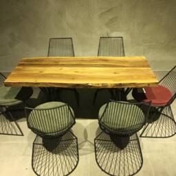 Dining Chairs, Kitchen Chairs, Living Room Garden Modern Metal Wire Cafe Restaurant, Handmade - thumbnail 4