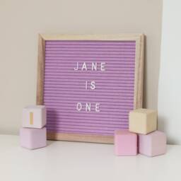 Custom Dark Brown Felt Letter Board Neutral Tone Kitchen Message Wall Decor - 10x10 Choose Your Colour - thumbnail 2