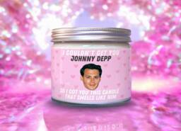 Johnny Depp Scented Soy Wax Candle - Funny Novelty Gift