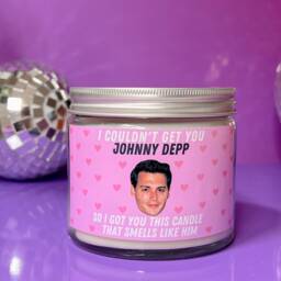 Johnny Depp Scented Soy Wax Candle - Funny Novelty Gift - thumbnail 2