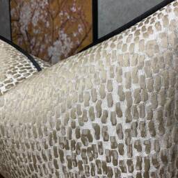 Champagne - Black Pillow Cover, Lumbar Cover, Cushion Piped Gold Antelope - thumbnail 2