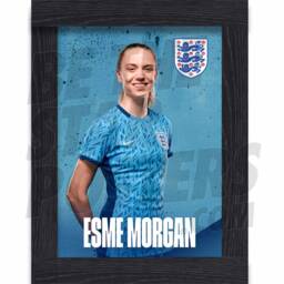 Lionesses Morgan 23/24 Away Headshot Poster - Officially Licensed Product A4/A3 Framed Options - thumbnail 2