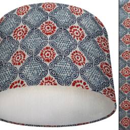 Geometric Teal Lampshade, UK Handmade Bohemian Home Interior, Table Lamp Shade, Ceiling Light Modern Boho Copper Gold Silver - thumbnail 3