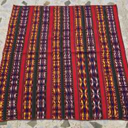Handmade Turkmen Kilim Rug 4.5' Square Afghan Wool Geometric Area Rug - thumbnail 4
