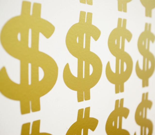 Cool Dollar Sign Vinyl Wall Art Decals/stickers - Various Colours & Sizes - image 1