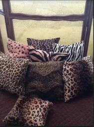 Animal Print Pillow, Leopard Pillow Cover, Tiger Giraffe Pillow, Cheetah Zebra Safari Animal Print, Jungle - thumbnail 1