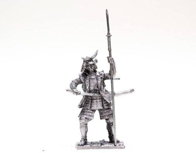 Tin 54mm Samurai 1600Yr. Japan Miniature - image 1
